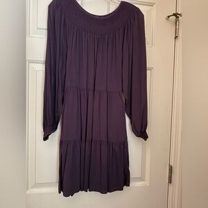 Purple dress with smocking. Old Navy. Great used condition. Worn once.